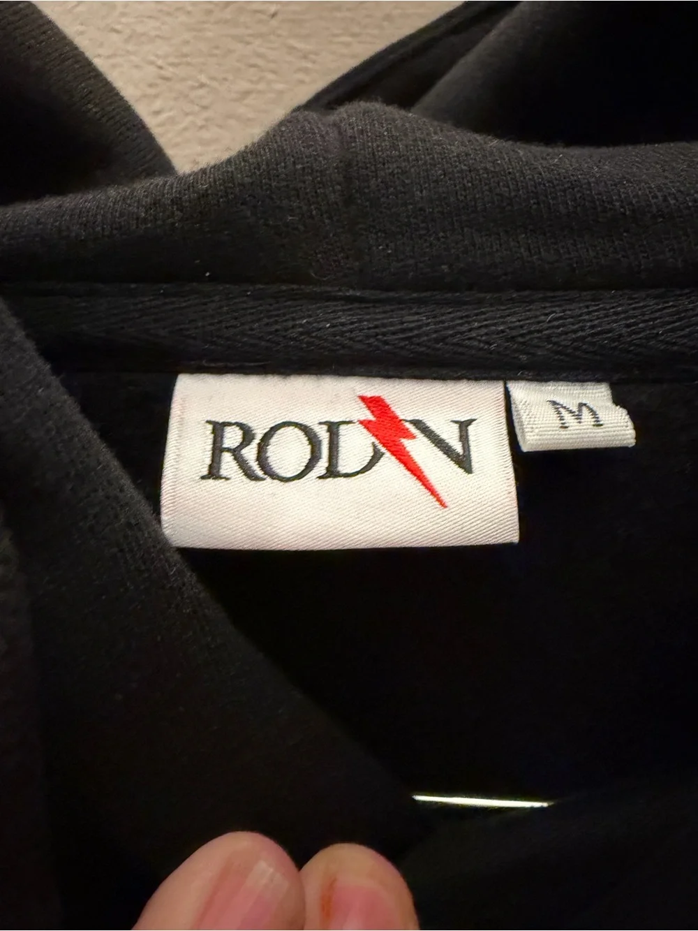 Rodan Elite Performance Club Hoodie Black Orange Graphic Sweatshirt Mens Medium